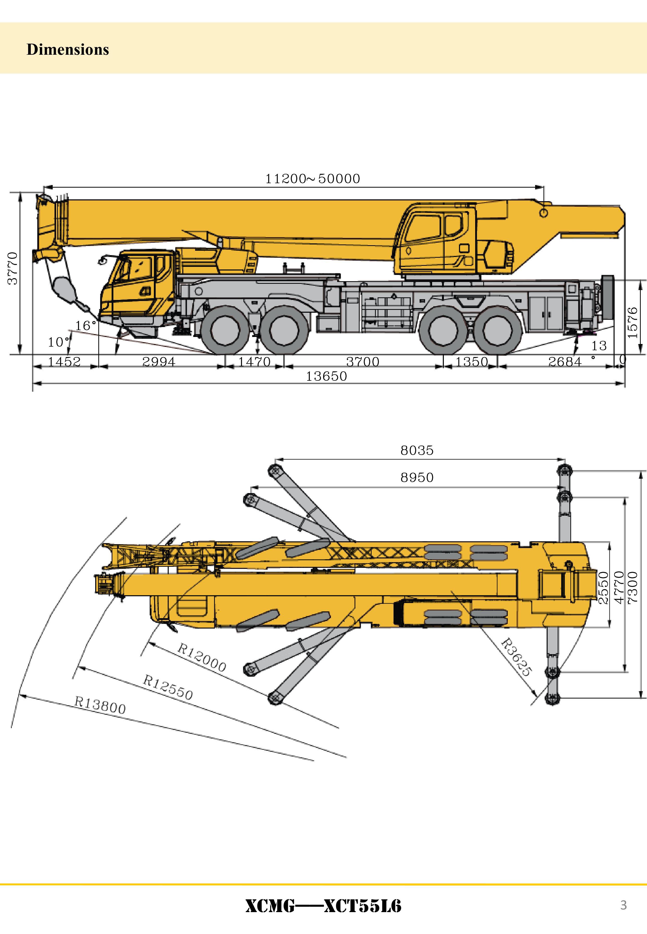 XCMG Oficial XCT55L6 Truck Crane for sale